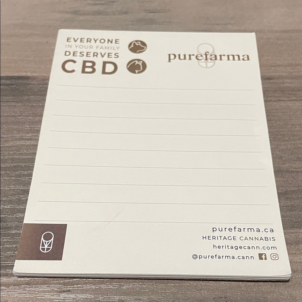 Purefarma Branded Notepad